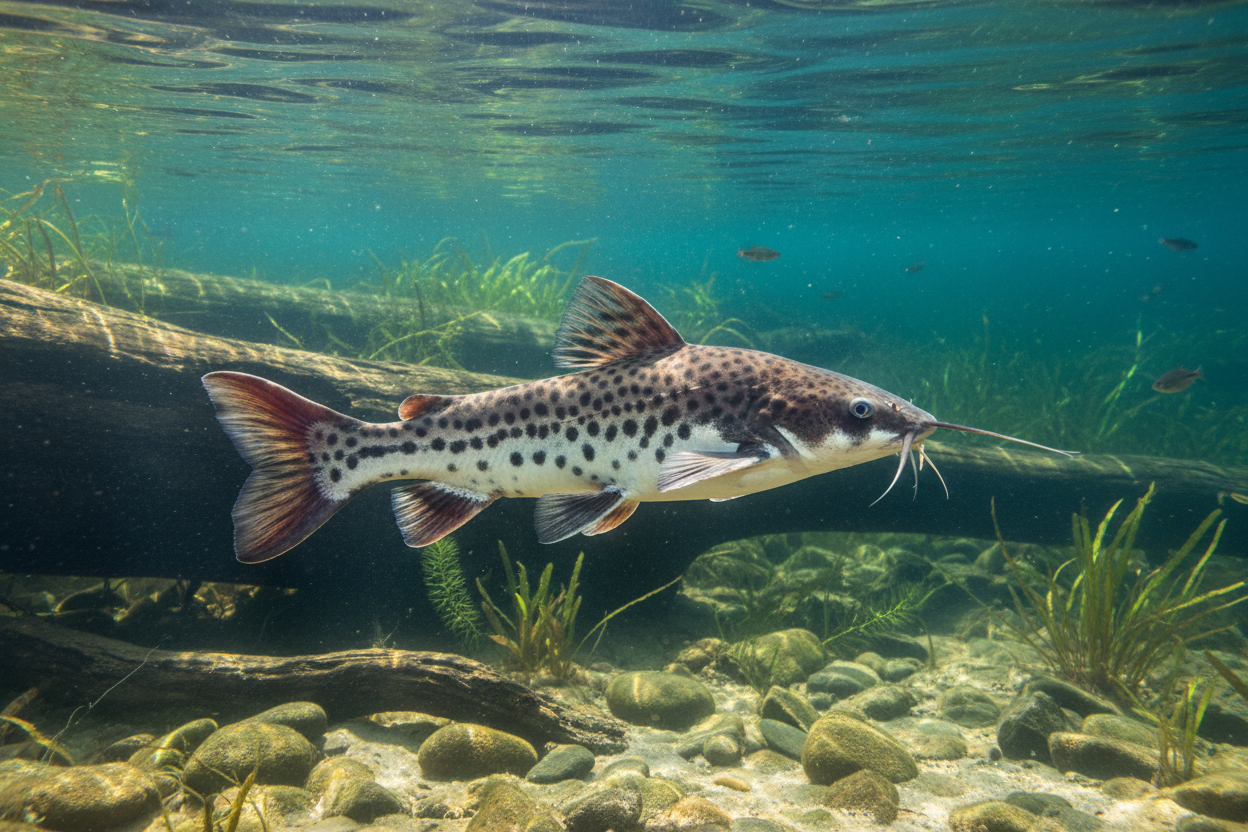 swimming channel catfish